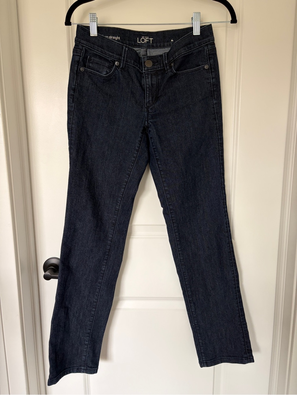 LOFT Modern Straight Dark Wash Denim Jeans Size 26 / 2P